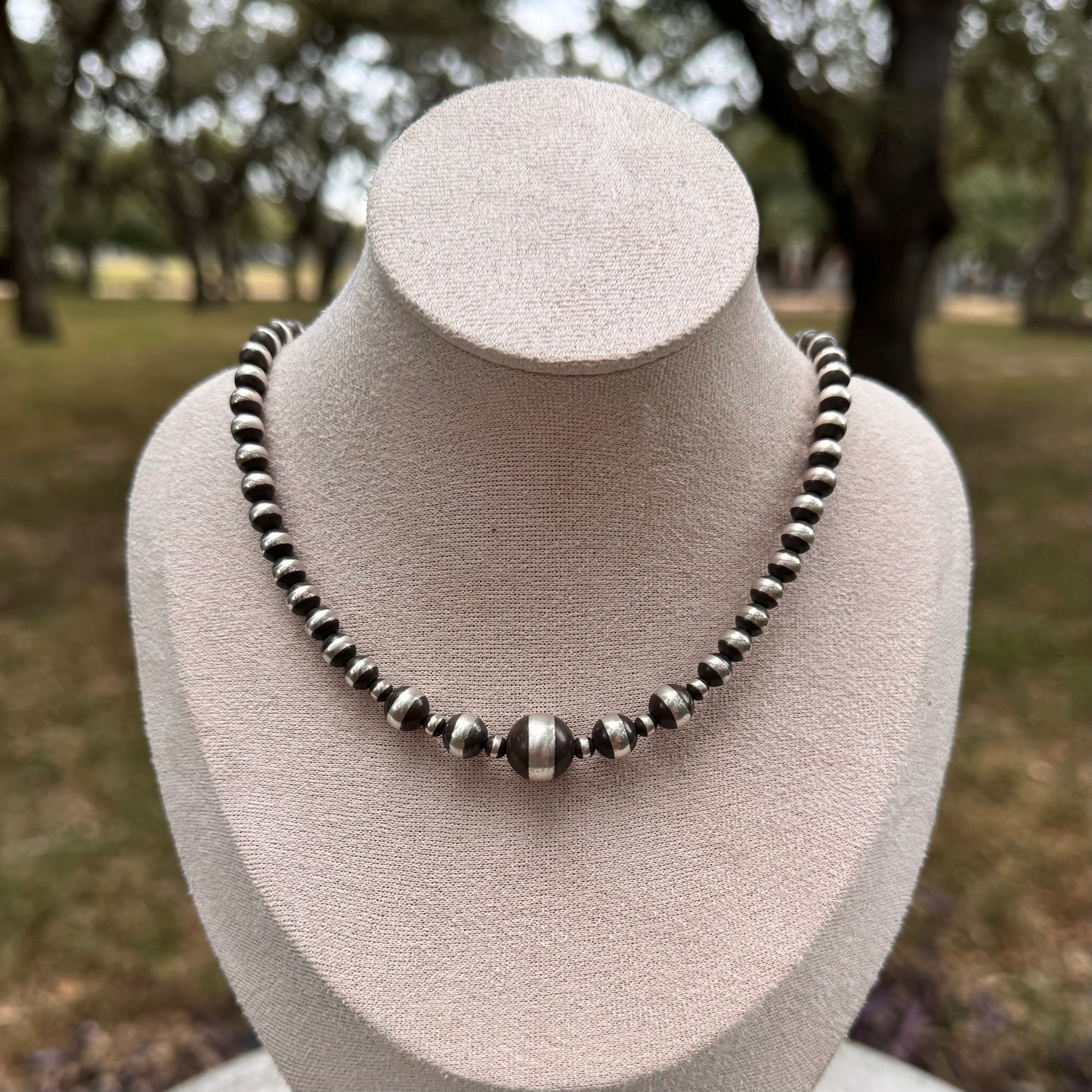 Layne sterling silver pearl necklace 18in