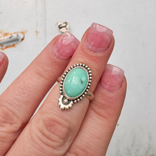 Size 6.5 Nevada turquoise ring